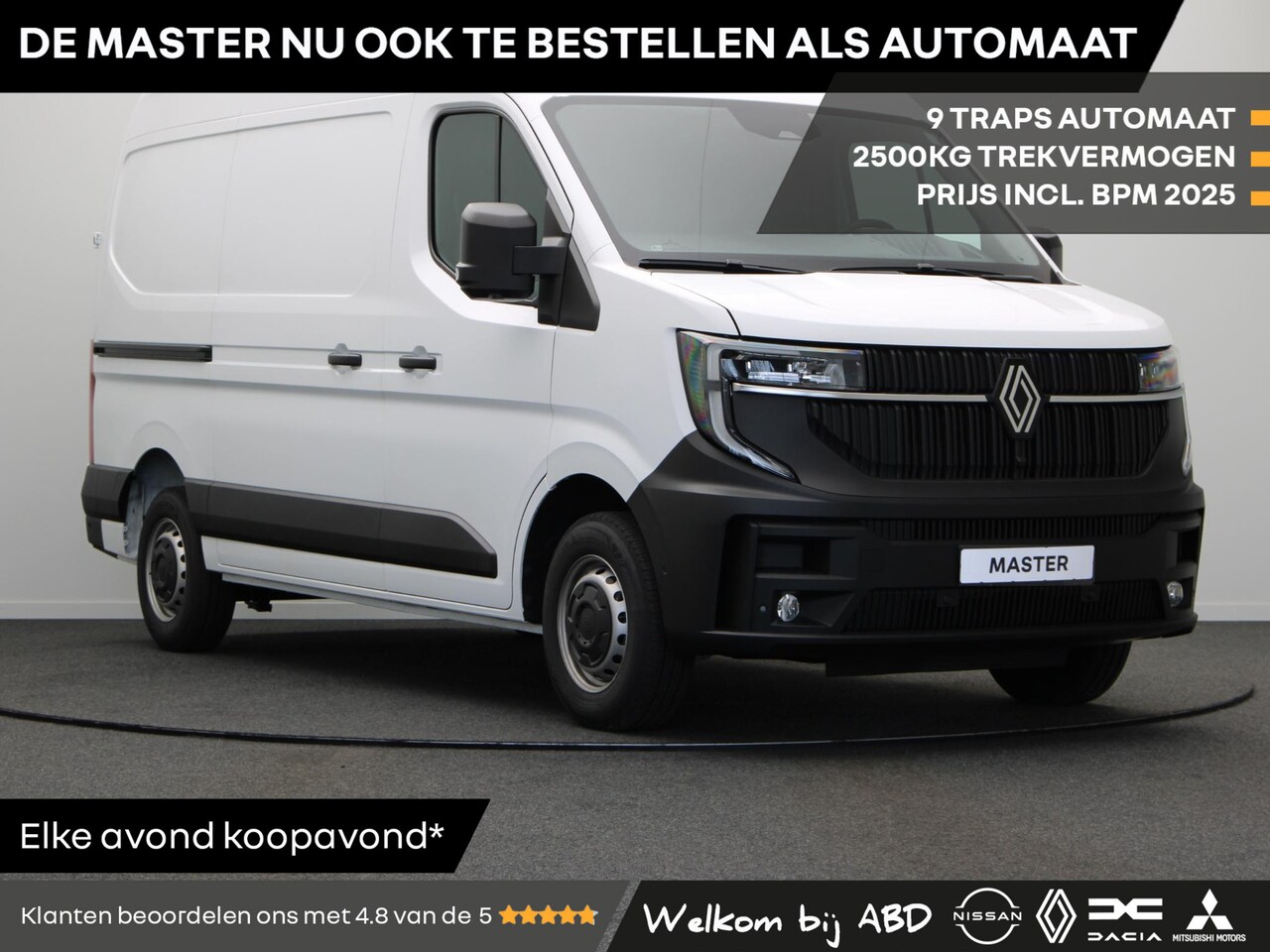 Renault Master - T35 2.0 dCi 150pk Automaat L2H2 Advance | 9 traps automaat | Nieuw te bestellen | Trekhaak - AutoWereld.nl