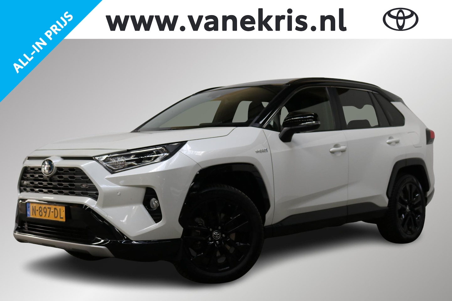 Toyota RAV4 - 2.5 Hybrid AWD Bi-Tone 2.5 Hybrid AWD Bi-Tone, Panodak, Trekhaak - AutoWereld.nl