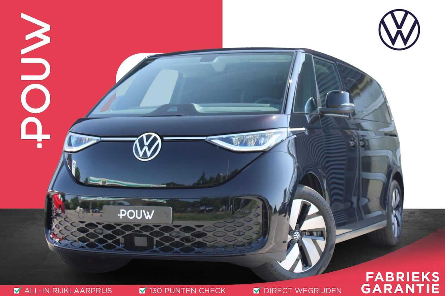 Volkswagen ID. Buzz - 286pk Pro 86 kWh 7-Zits Lang | Elek. Schuifdeuren & Achterklep | Apple Carplay & Android A - AutoWereld.nl