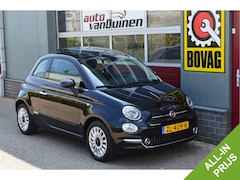 Fiat 500 - 0.9 TwinAir Turbo Lounge O.a: Carplay, Navi, Cruise, Airco, Open dak, PDC, Etc. All-in pri