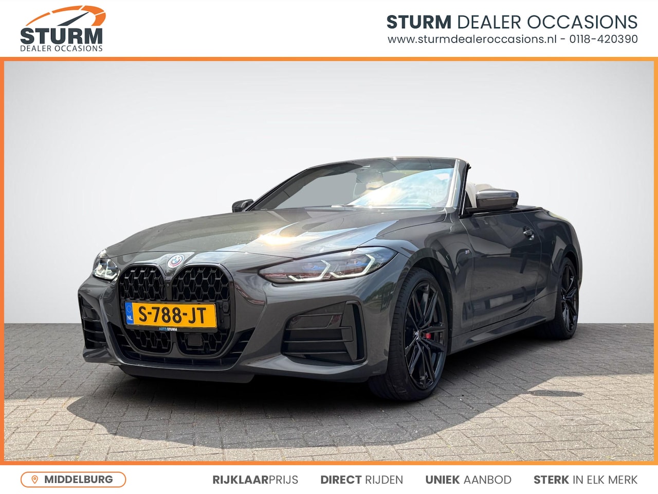 BMW 4-serie Cabrio - M440i xDrive High Executive M Sport Pro NL-Auto NP. €121.000! | Trekhaak Uitklapbaar | Nek - AutoWereld.nl