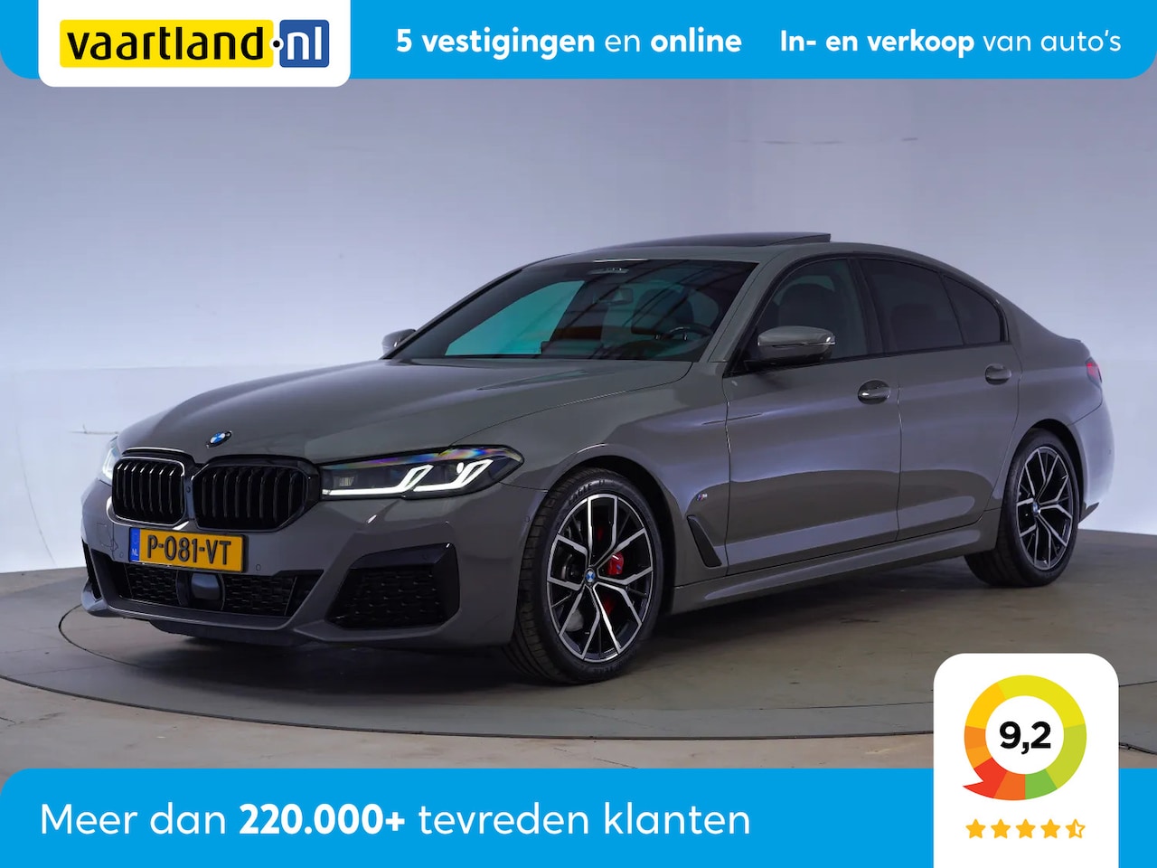 BMW 5-serie - 520i M Sport [ Schuifdak H/K Leder Stoelventilatie Head-up ] - AutoWereld.nl