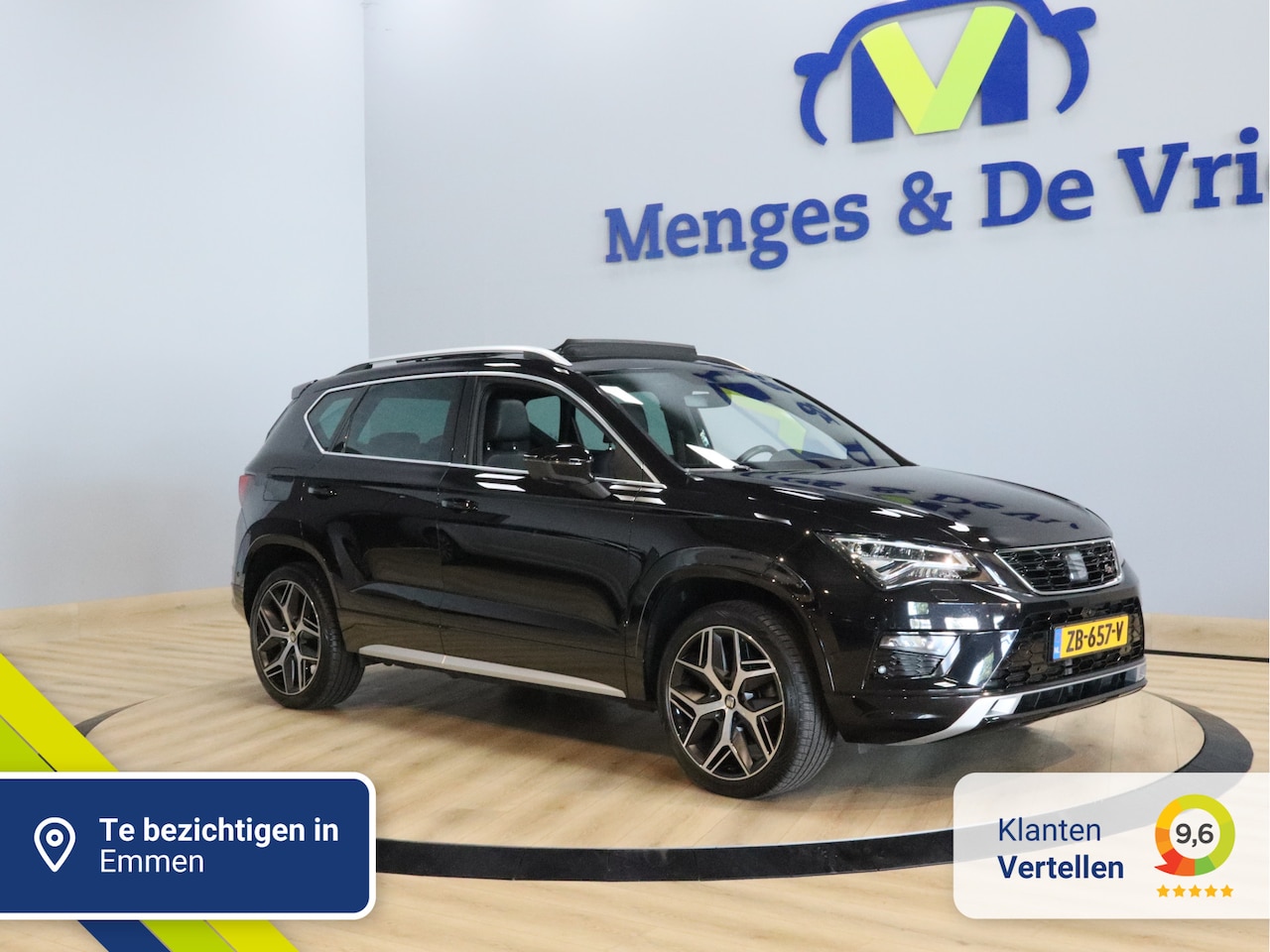 Seat Ateca - 1.5 TSI FR Business Intense Airco ECC | 360 Camera | Panorama | Trekhaak | Virtual | Adapt - AutoWereld.nl