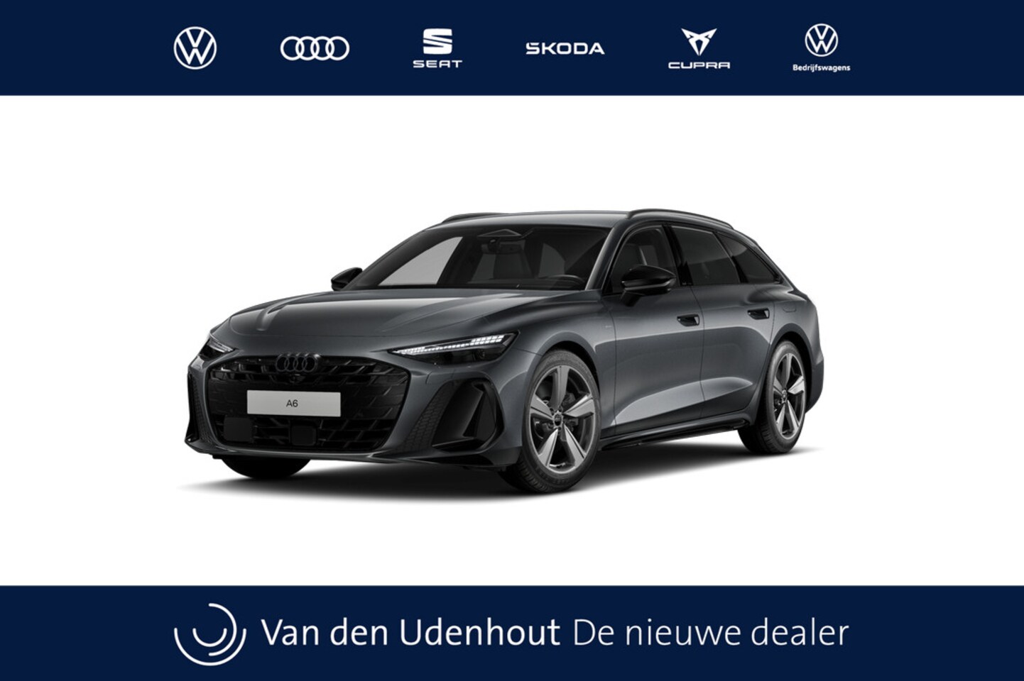 Audi A6 Avant - e-hybrid quattro 299 S tronic S edition Automaat | Hemel in stof zwart | Matrix-ledkoplamp - AutoWereld.nl