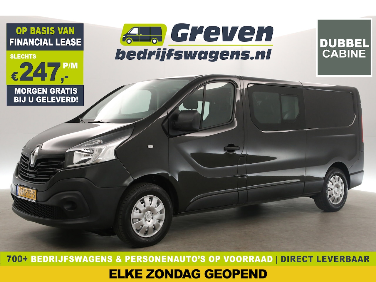 Renault Trafic - 1.6 dCi T29 L2H1 | Dubbele Cabine | 6 Persoons | Airco Cruise Navi PDC Elektrpakket Trekha - AutoWereld.nl