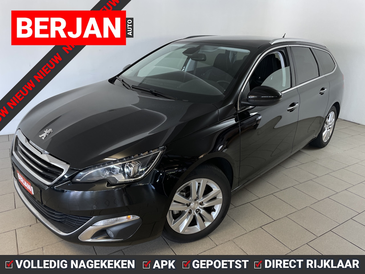 Peugeot 308 SW - 1.2 e-THP Première 130PK AIRCO NAVI CRUISE PANO ELEK RAMEN HALF LEER VELGEN PRIVACYGLAS TR - AutoWereld.nl