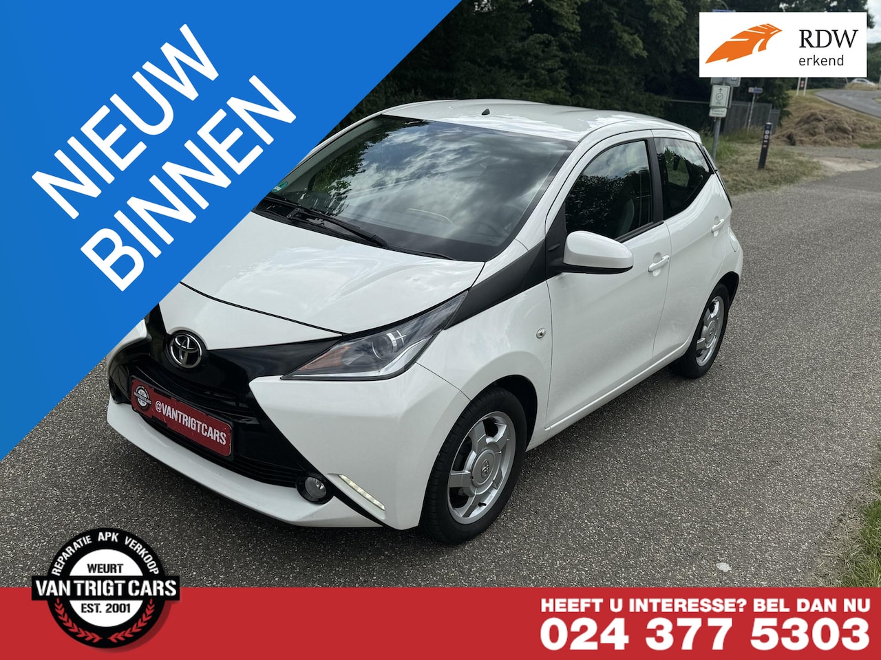 Toyota Aygo - 1.0 VVT-i x-wave 5 deurs Achteruitrij Camera - AutoWereld.nl