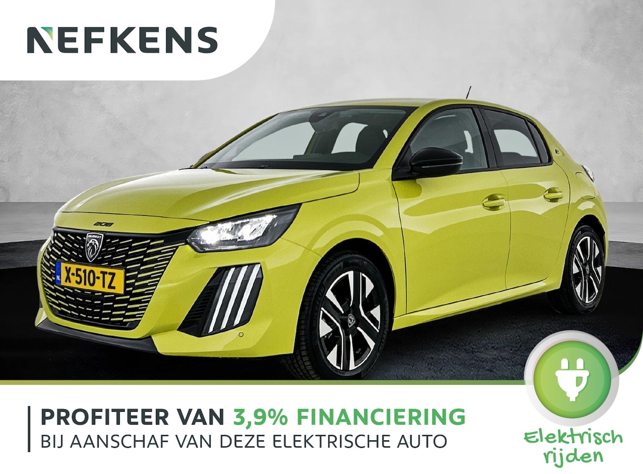 Peugeot e-208 - EV Style 50 kWh 136pk | Navigatie | Climate Control | Cruise Control | Parkeersensoren v+a - AutoWereld.nl