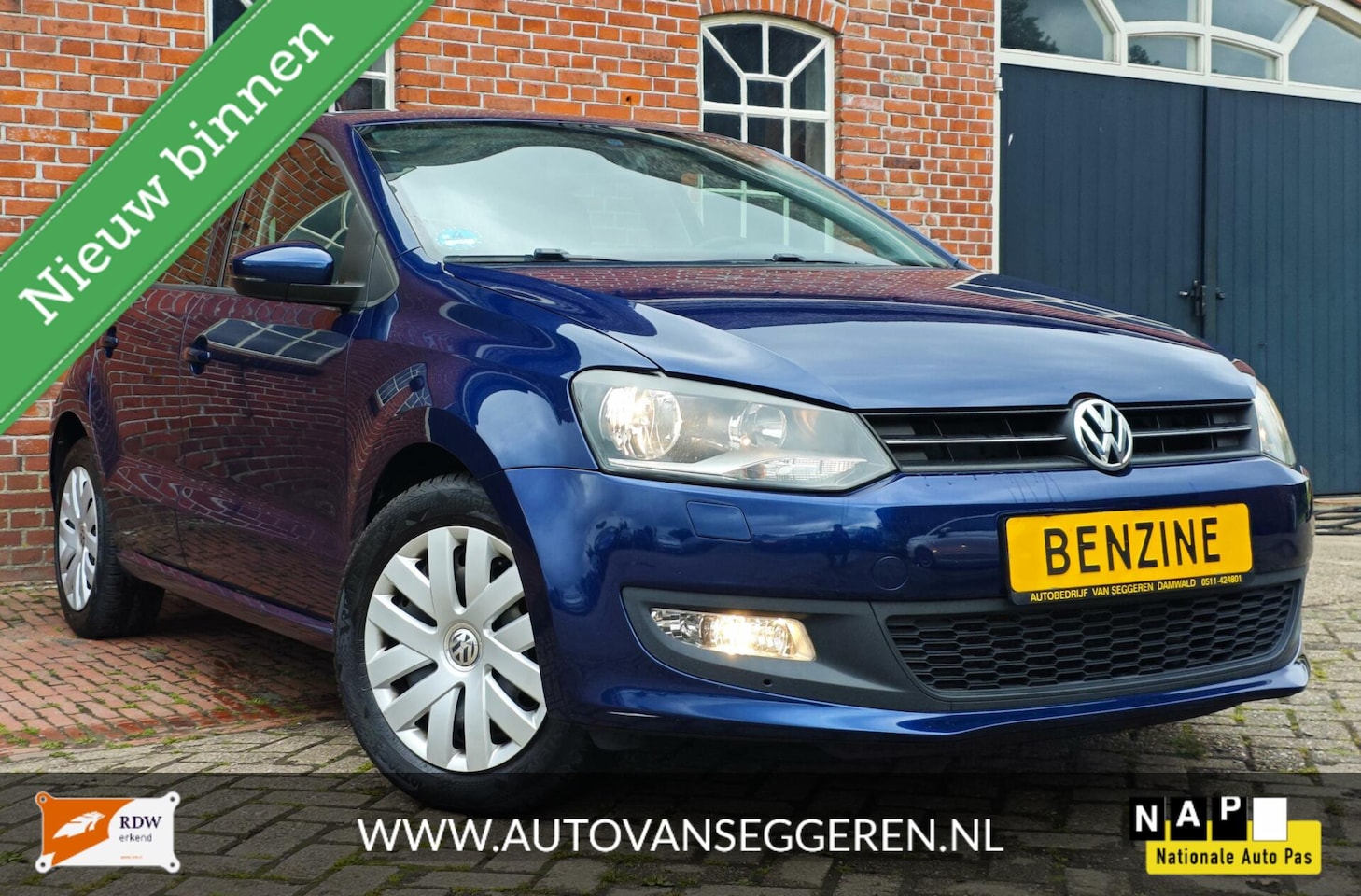 Volkswagen Polo - 1.2-12V BlueM/highl/cruise/clima/stoelverw./garantie - AutoWereld.nl