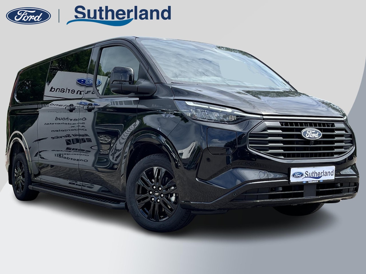 Ford Transit Custom - 320 2.5 PHEV L2H1 Black Platinum DC incl. €4.422,- korting! | Dubbele cabine Snoeks leder - AutoWereld.nl