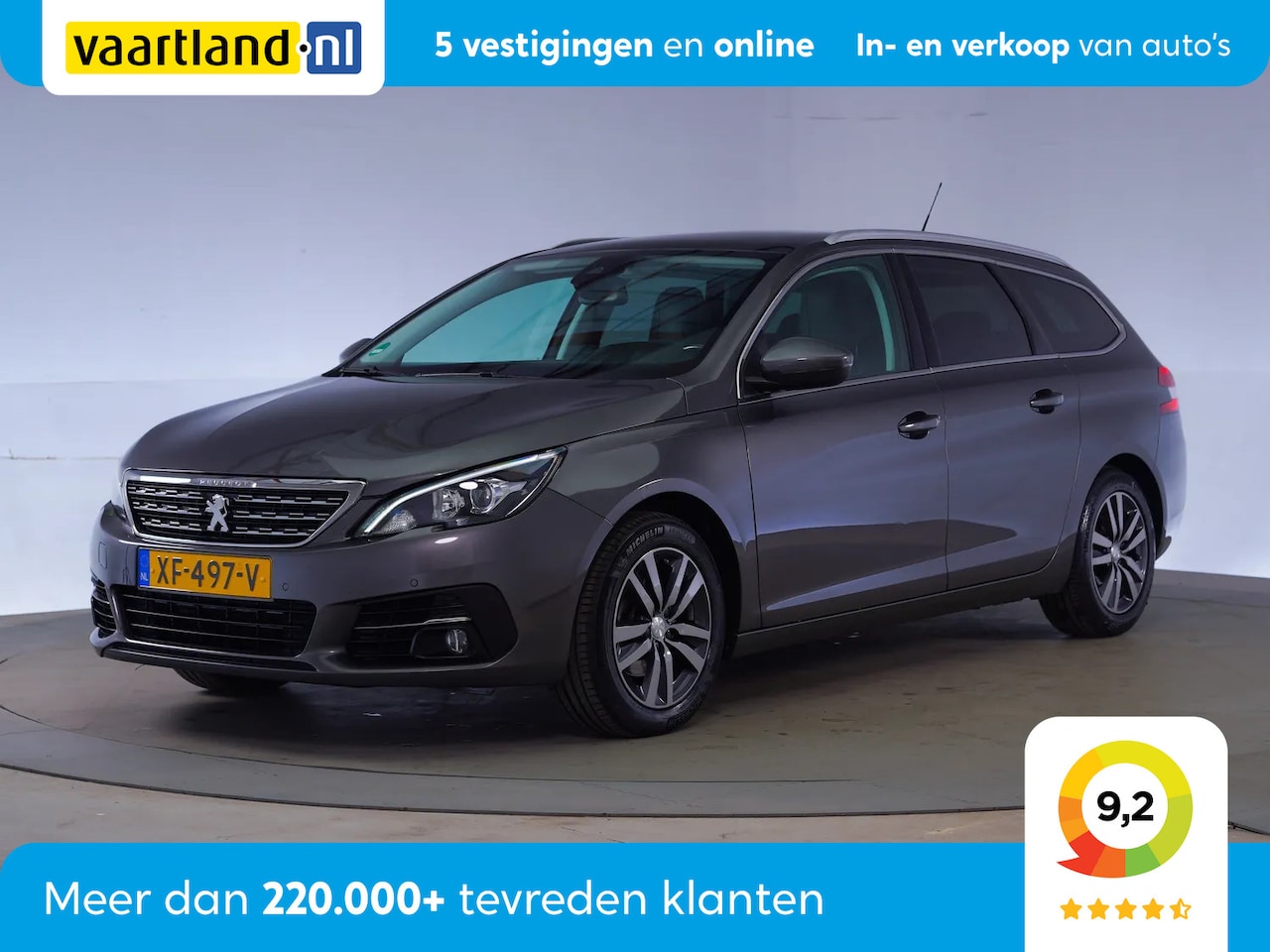 Peugeot 308 SW - 1.5 BlueHDI Premium Aut. [ Panorama Leder Navi Camera Trekhaak ] - AutoWereld.nl