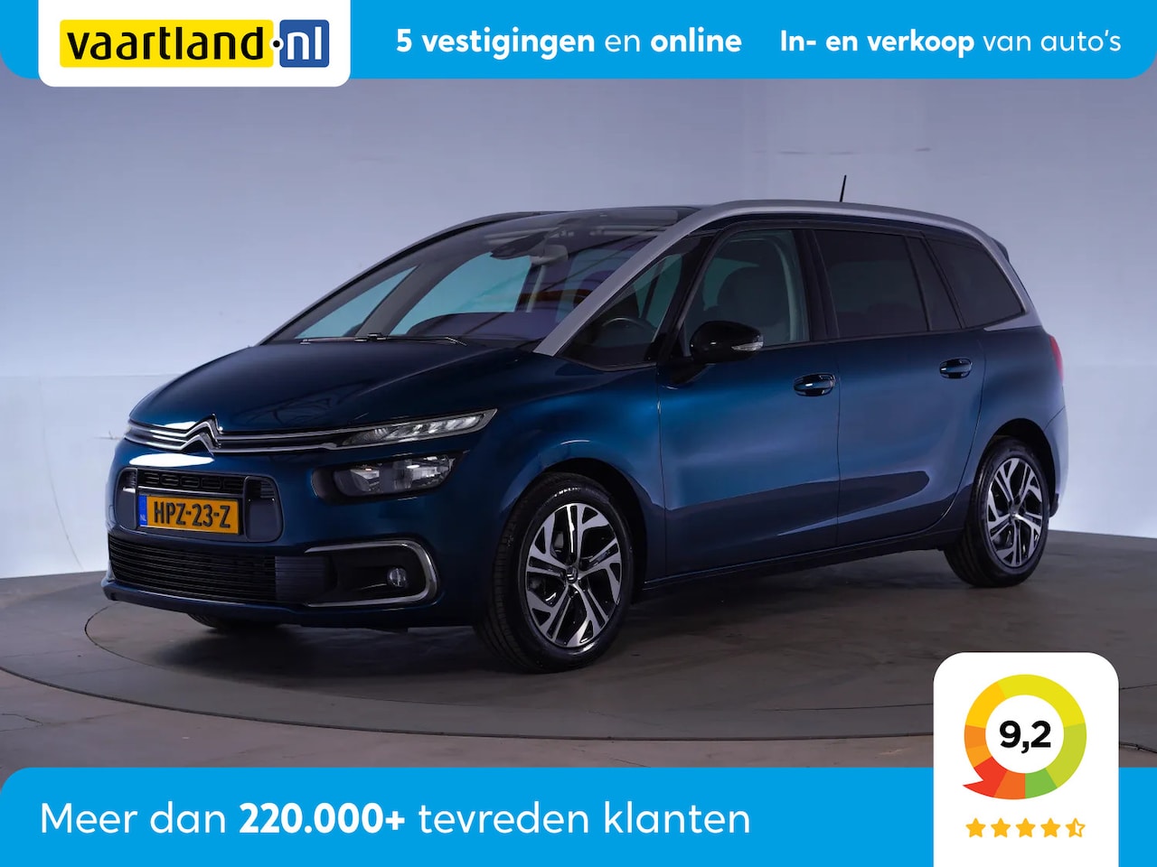 Citroën C4 SpaceTourer - 1.2 Puretech Shine 7-Pers Aut. [ Navi Camera Adapt.cruise ] - AutoWereld.nl