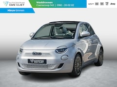 Fiat 500e - Cabrio La Prima 42 kWh | Clima | Cruise | Leder | 17" | Priv Glass | Winter Pack | JBL Sou