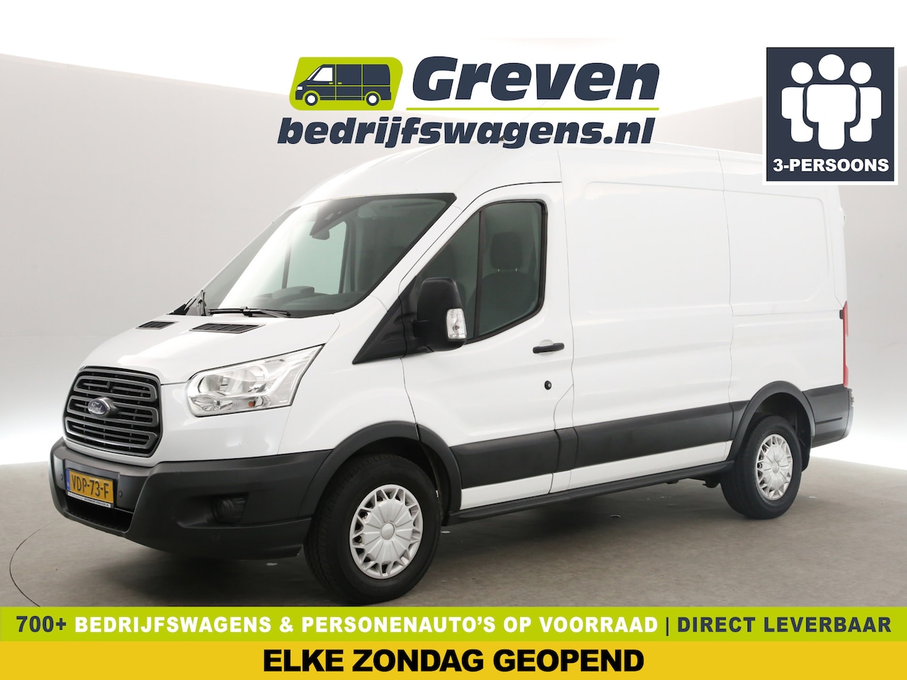 Ford Transit - 330 2.2 TDCI L2H2 | APK tot 02-2026 | Airco Cruise 2800KG Trekgew. Trekhaak 3 Persoons PDC - AutoWereld.nl