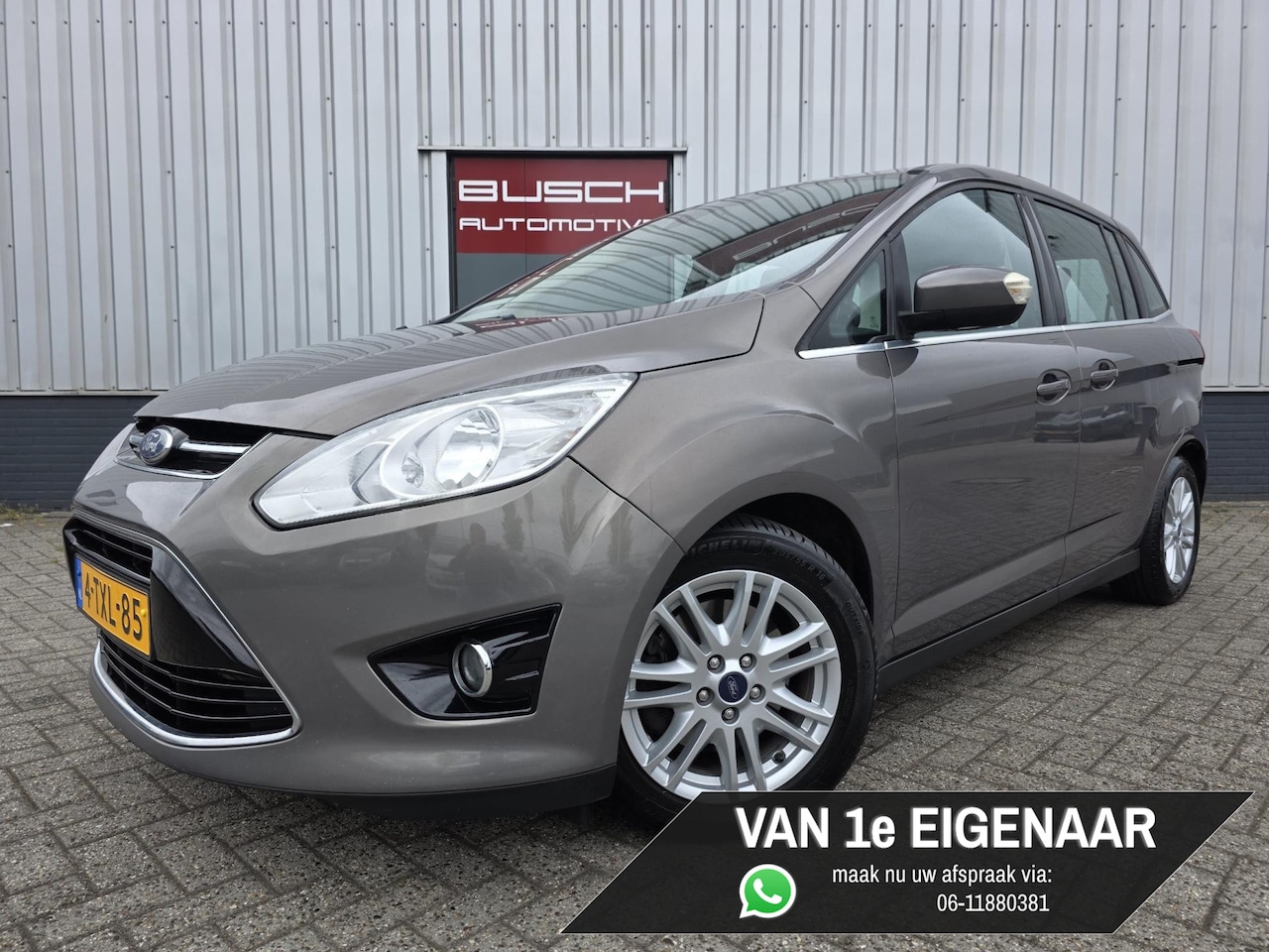 Ford Grand C-Max - 1.0 Titanium | VAN 1e EIGENAAR | TREKHAAK | - AutoWereld.nl