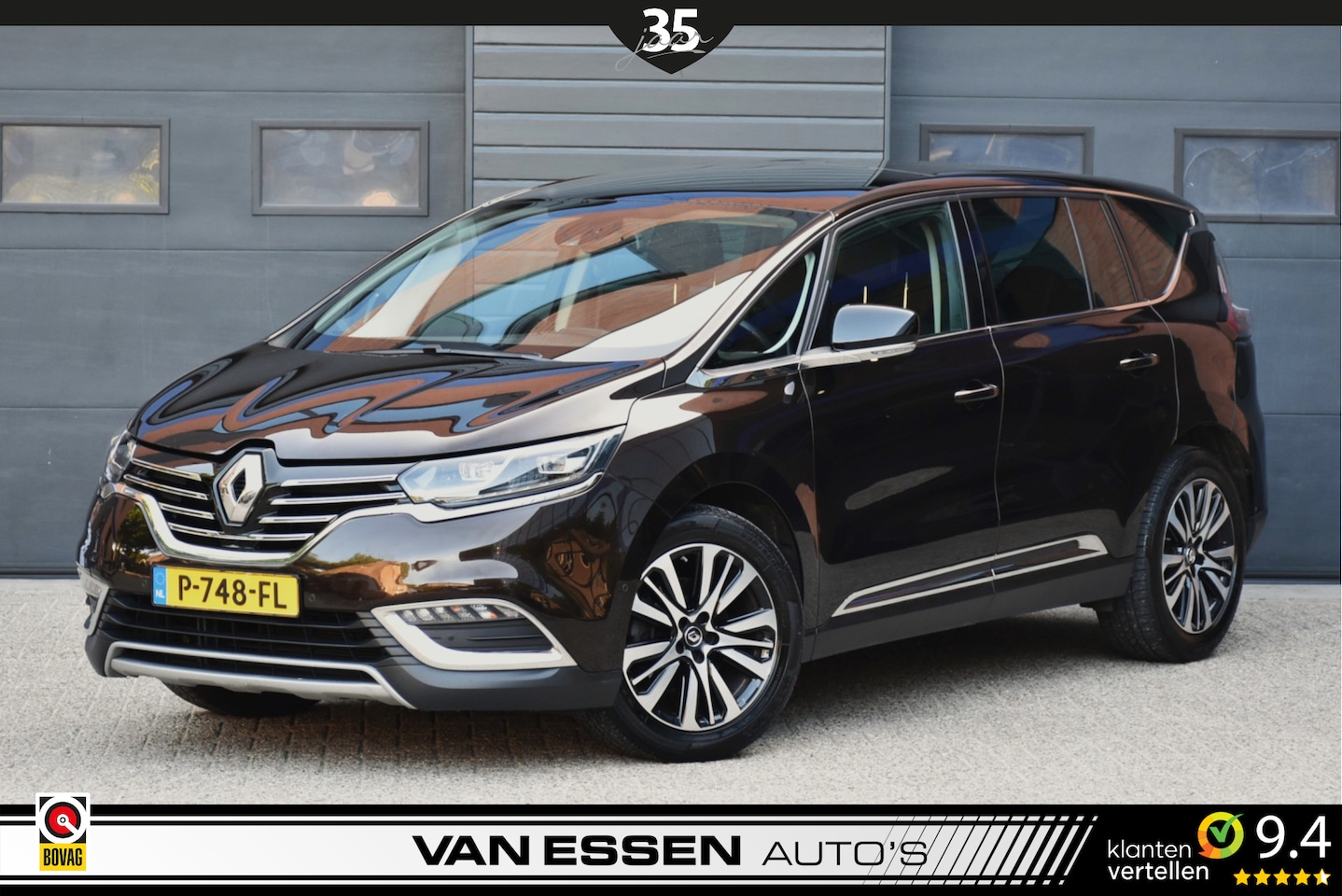 Renault Espace - 1.6 dCi Dynamique 5p. Automaat Navigatie Pano Trekhaak Camera Luxe Auto! - AutoWereld.nl