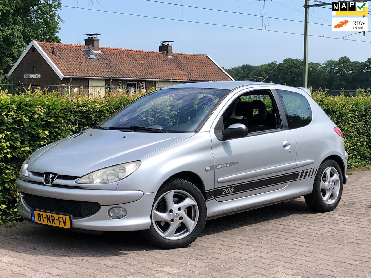 Peugeot 206 - 1.4-16V Quiksilver AIRCO, LM velgen, APK 11-2025, Spoiler - AutoWereld.nl