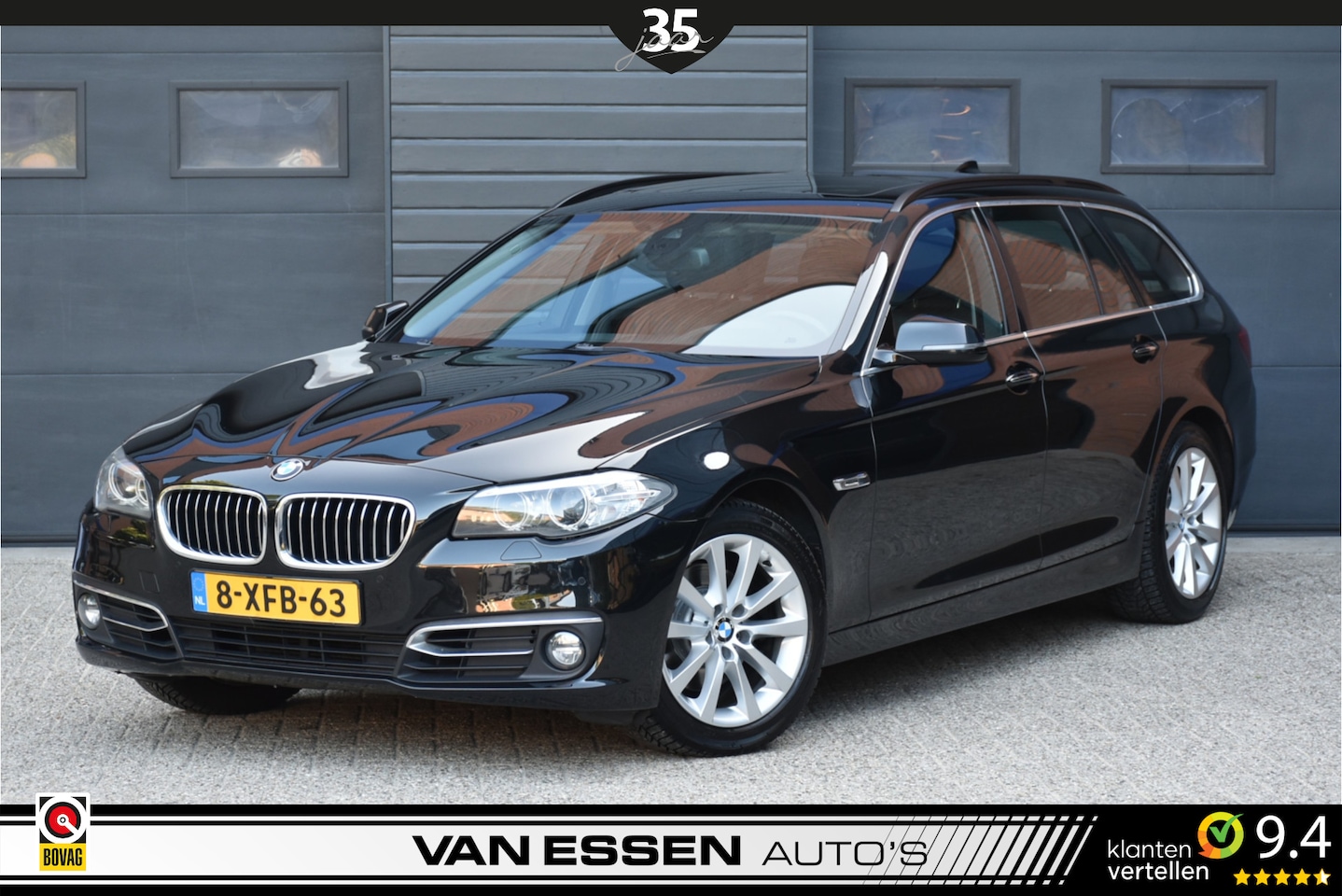 BMW 5-serie Touring - 520D High Luxury Edition Automaat Leder Trekhaak Keyless Nieuwe APK! - AutoWereld.nl