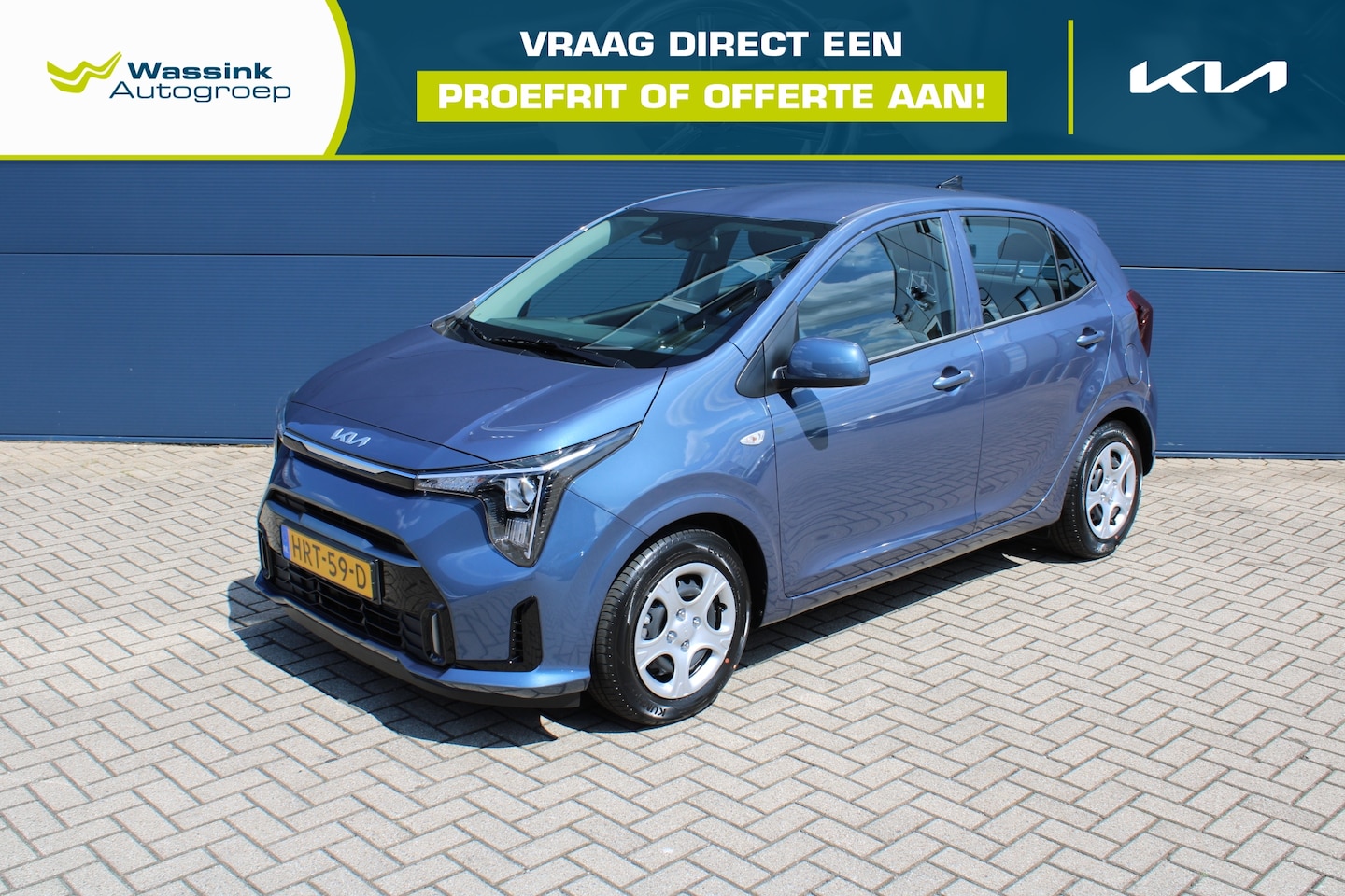 Kia Picanto - 1.0 DPi 63pk 4-zits DynamicLine | Navigatie | Camera | Cruise Control | Apple Carplay | Di - AutoWereld.nl