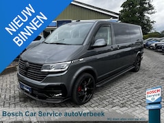 Volkswagen Transporter - Bulli L2H1 2.0TDi 200pk DSG DC | Black Edition | Leer/alcantara | Dubbele cabine | 2x Schu