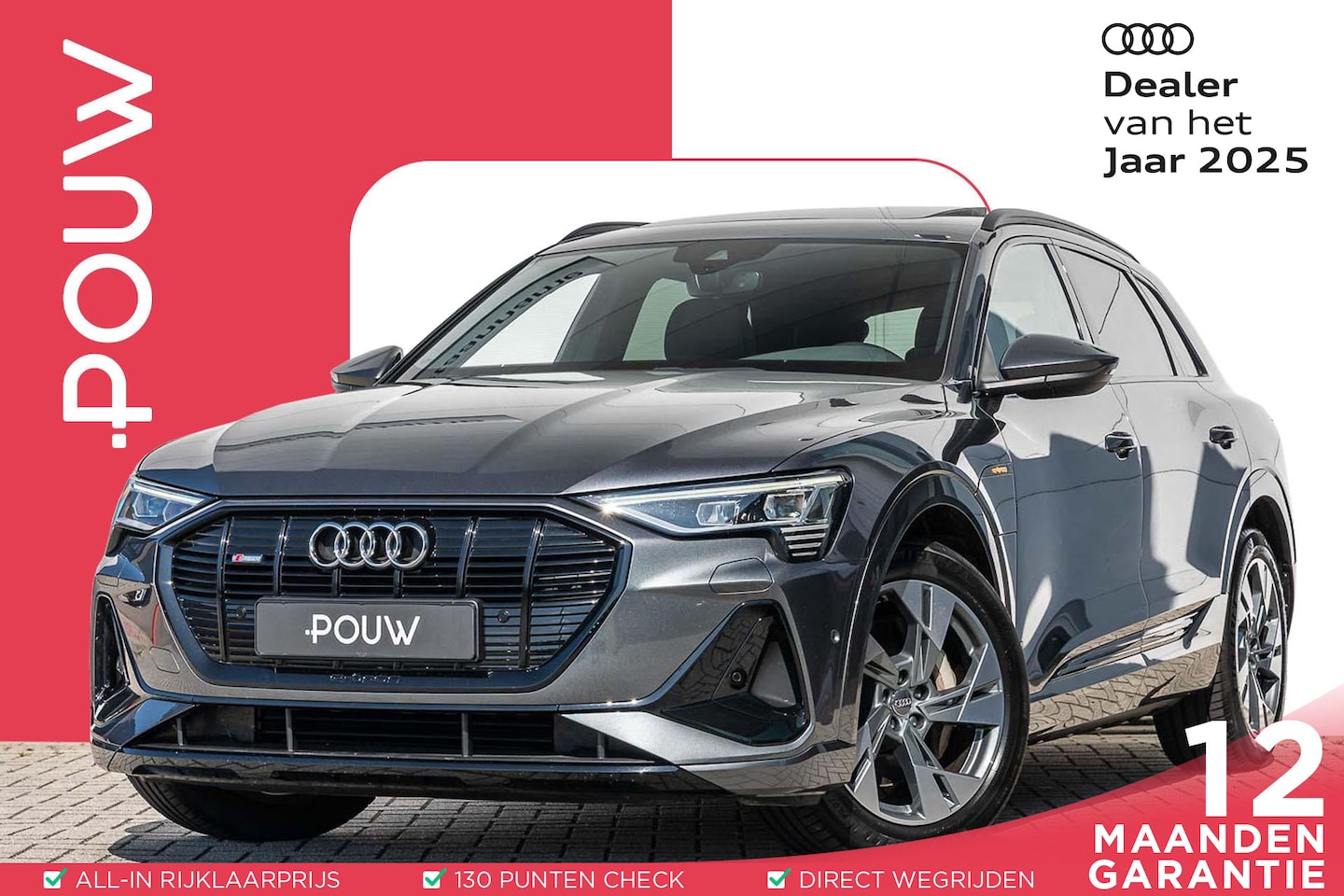 Audi e-tron - 50 quattro 313pk S-Line Edition 71 kWh | Panoramadak - AutoWereld.nl