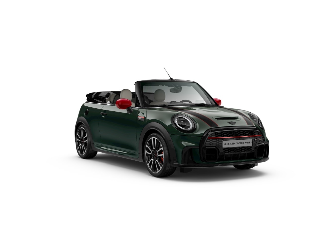 MINI Cabrio - 2.0 John Cooper Works F1 Aut. | Navi | Leder Chester | H&K | Head-Up | ACC | Camera | 18"L - AutoWereld.nl
