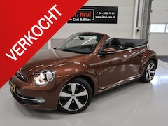 Volkswagen Beetle Cabriolet - 1.2 TSI Allstar Airco-ecc Half leer Navigatie Camera Stoelverwarming Cruise control Boekje
