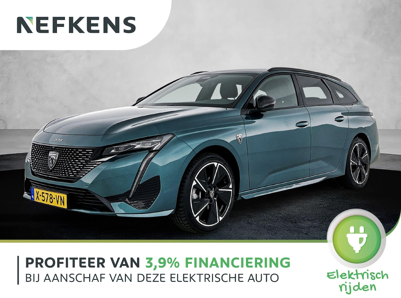 Peugeot e-308 SW - EV GT EV 54 kWh 156 pk | Navigatie | Rondomzicht Camera | Parkeersensoren Voor en Achter | - AutoWereld.nl