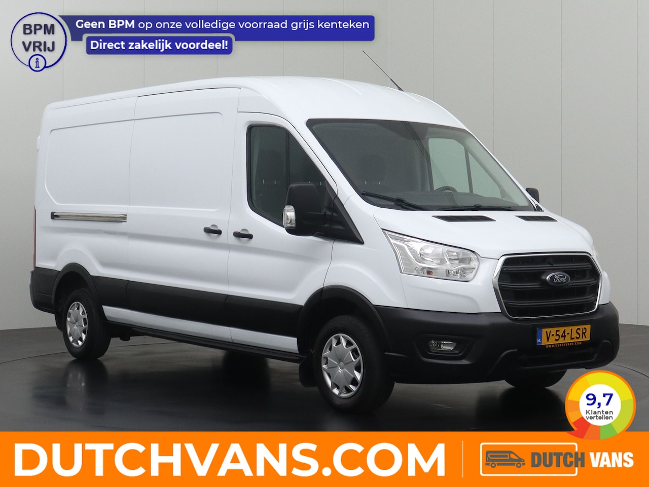 Ford Transit - 2.0TDCI 130PK L3H2 | Airco | Cruise | Betimmering | 3-Persoons - AutoWereld.nl