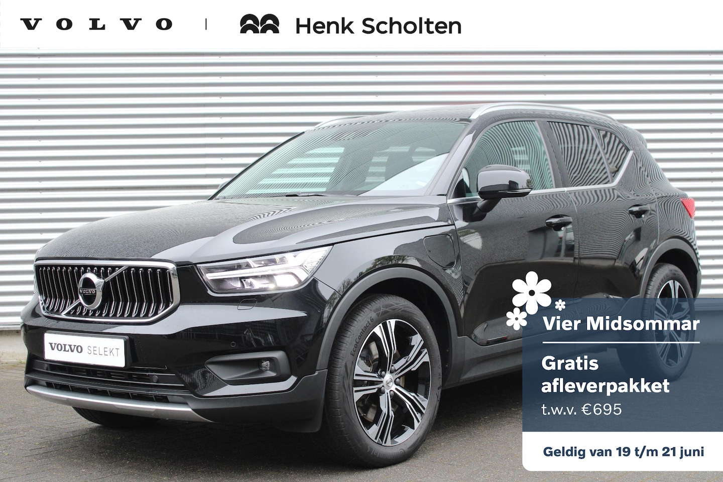 Volvo XC40 - 1.5 T4 Recharge R-Design| Elektrisch glazen panorama-dak |Onyx Black metallic |Semi Elektr - AutoWereld.nl