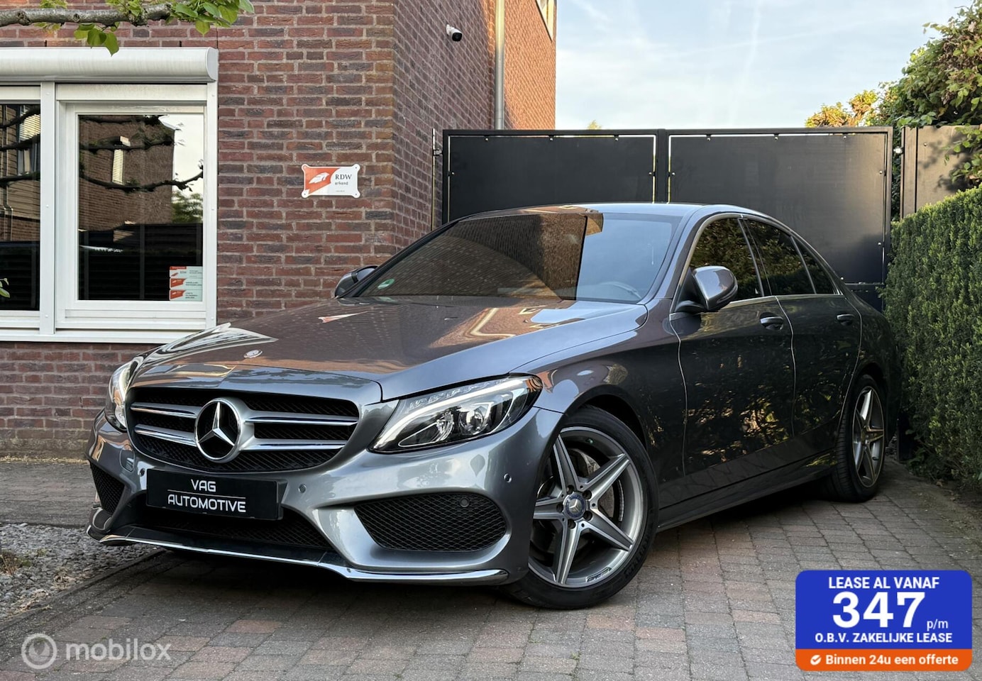 Mercedes-Benz C-klasse - 180 AMG Sport Edition Led Nav Leder Cruise PDC Inklapbare Buitenspiegels 18 Inch - AutoWereld.nl