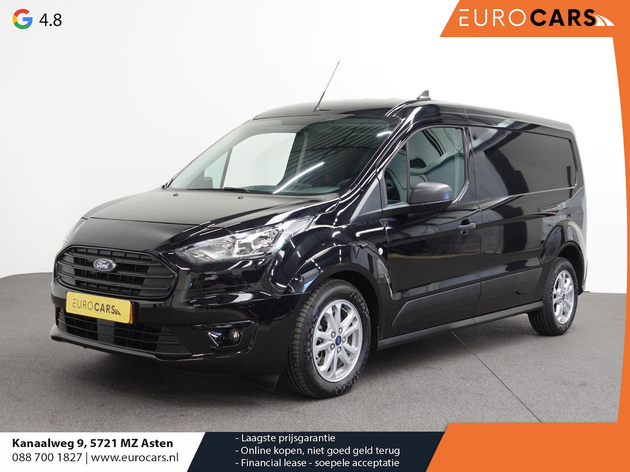 Ford Transit Connect - 1.5 EcoBlue L2 Trend Automaat Navi Airco Parkeersensoren Cruise Control 3Zits Camera DAB+ - AutoWereld.nl