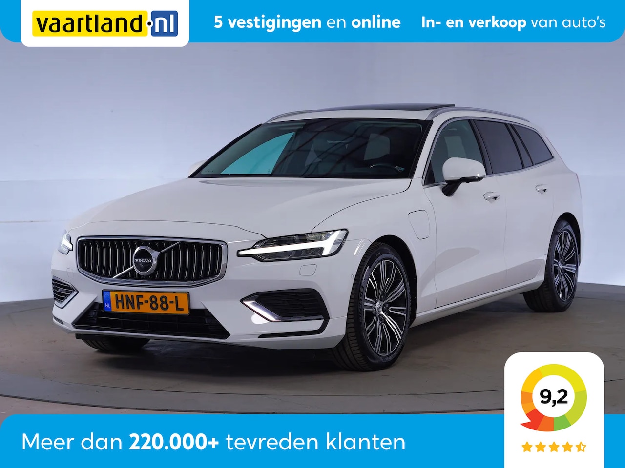 Volvo V60 - 2.0 T8 Twin Engine 390pk AWD Inscription Aut. [ Panorama Head-up Leder ] - AutoWereld.nl