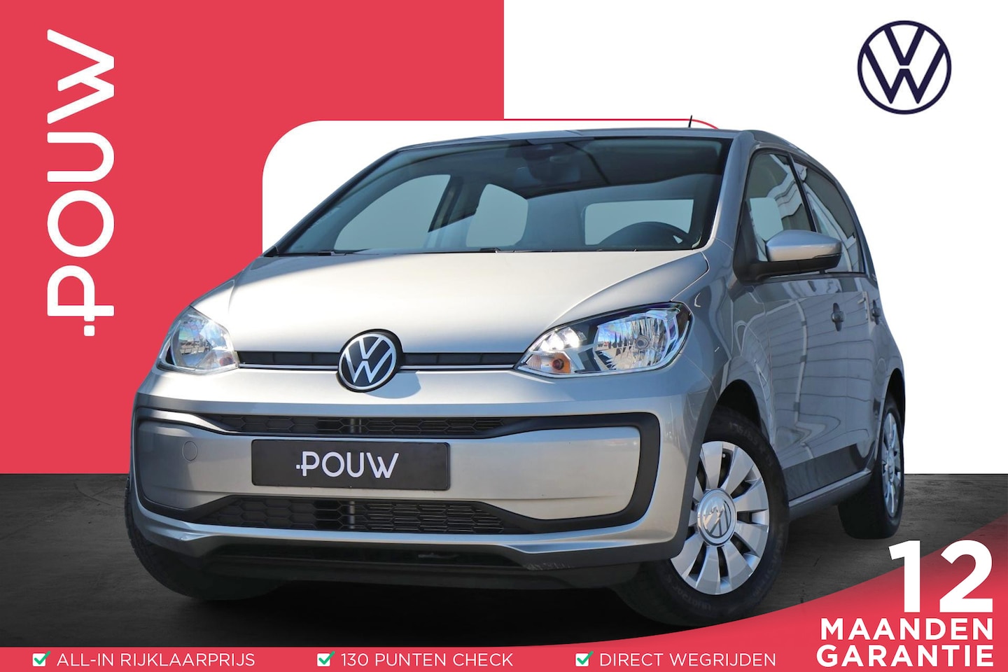 Volkswagen Up! - 1.0 65pk | Airco | DAB+ | All-season Banden - AutoWereld.nl