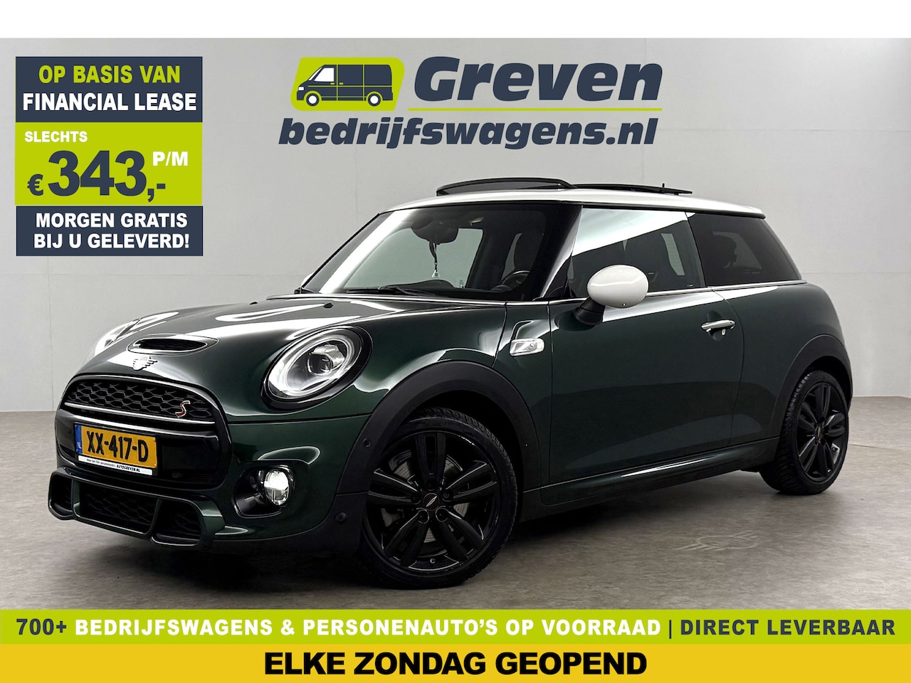 MINI Cooper S - 2.0 Cooper S Knightsbridge Edition 192PK Harman/Kardon Pano Sfeer LED Clima Cruise Navi PD - AutoWereld.nl