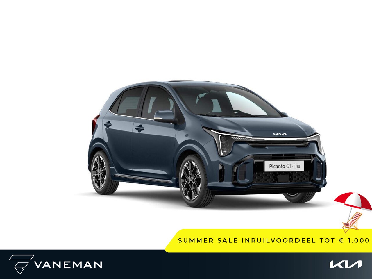 Kia Picanto - 1.0 DPI GT-Line | Elektrisch schuif-/kanteldak | Voorstoelen verwarmd - AutoWereld.nl
