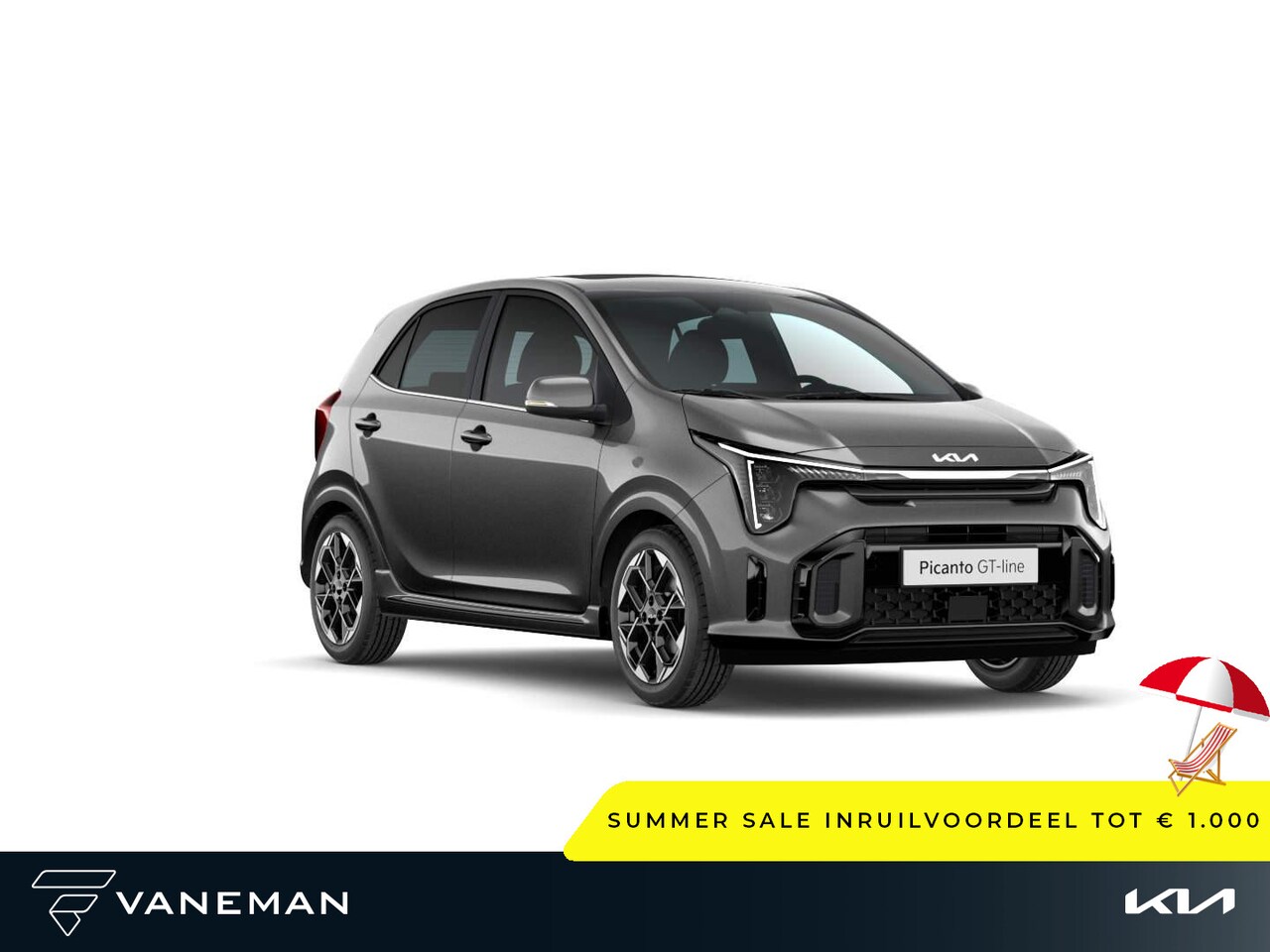 Kia Picanto - 1.0 DPI GT-Line | Apple Carplay/Android Auto | Cruise control en stuurhulp - AutoWereld.nl