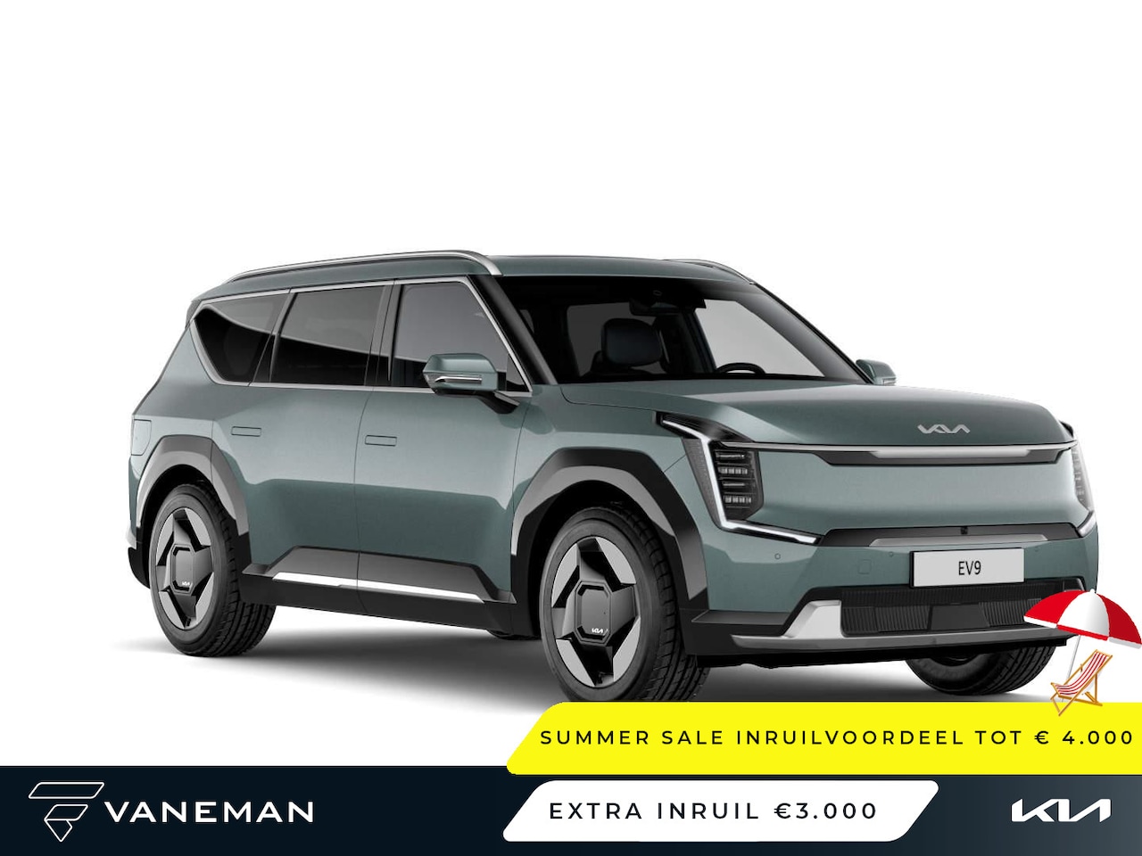 Kia EV9 - First Edition 76.1 kWh | Kunstlederen bekleding | Aanhanger assistent - AutoWereld.nl