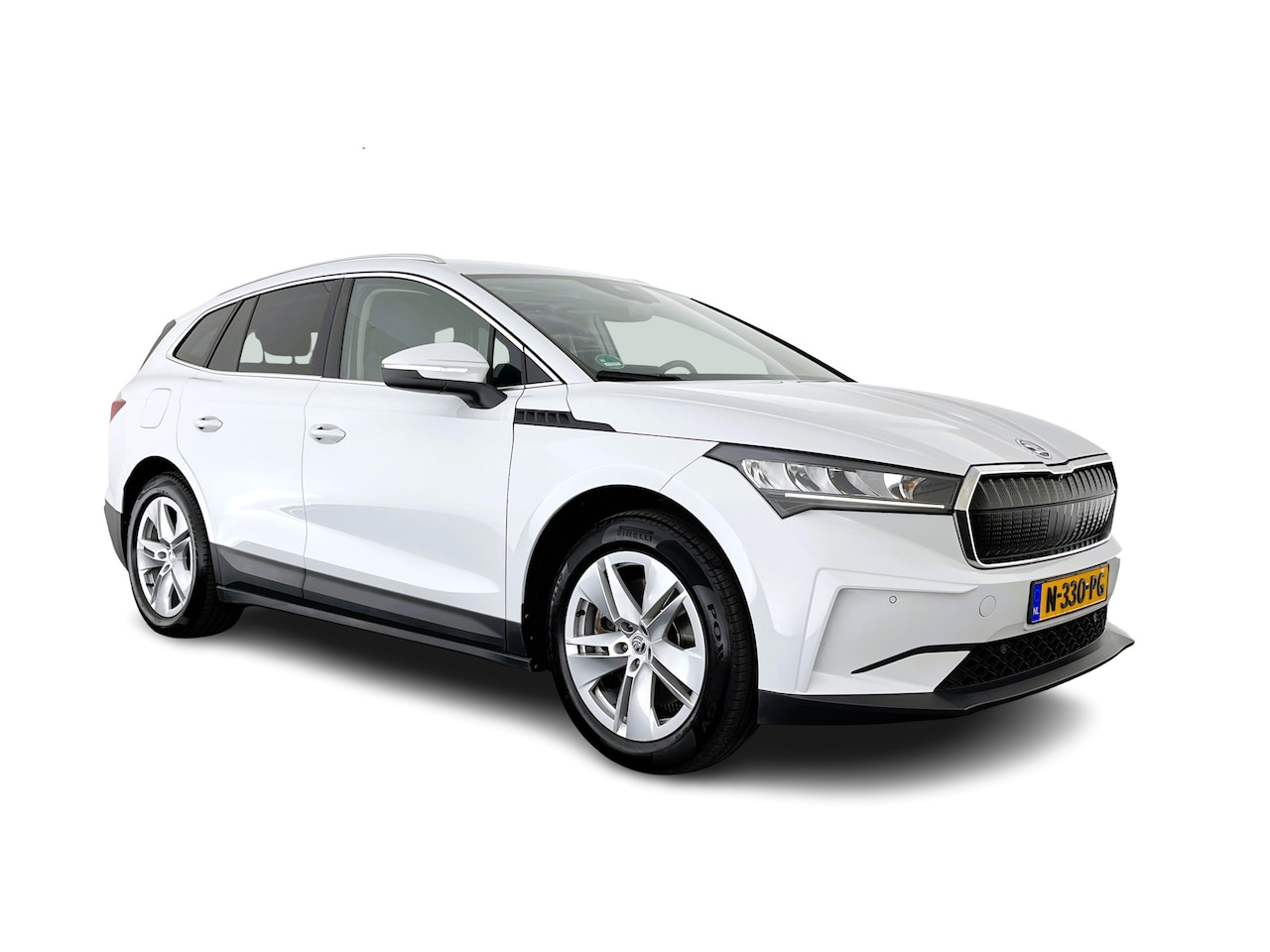 Skoda Enyaq iV - 80 (INCL.BTW) *DIGI-COCKPIT | FULL-LED | 1/2LEATHER | BLINDSPOT | CAMERA | NAVI-FULLMAP | - AutoWereld.nl