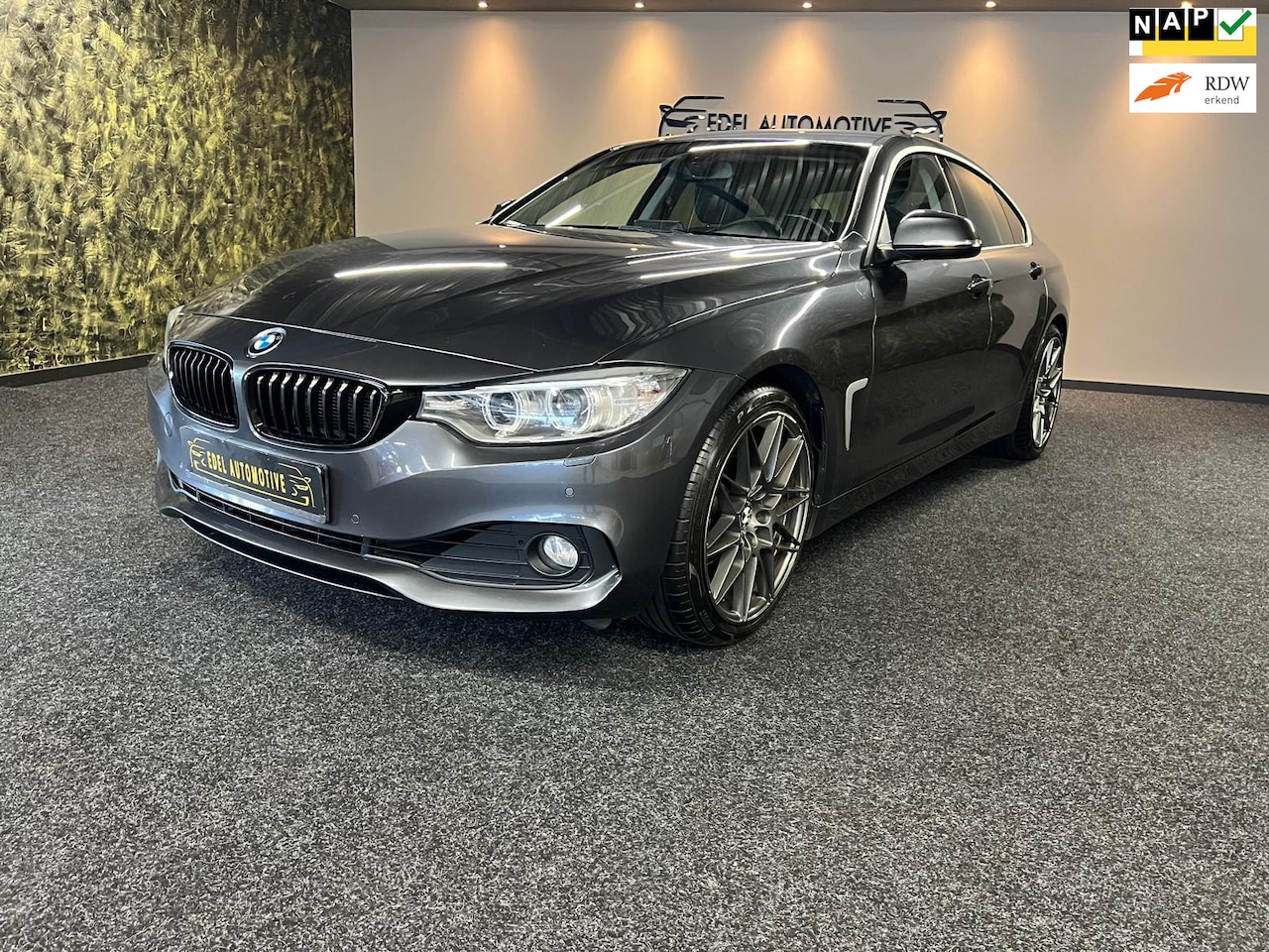 BMW 4-serie Gran Coupé - 418i Essential-ELC SPORTLEER-19''-KEYLESS-BIXENON-NAP - AutoWereld.nl