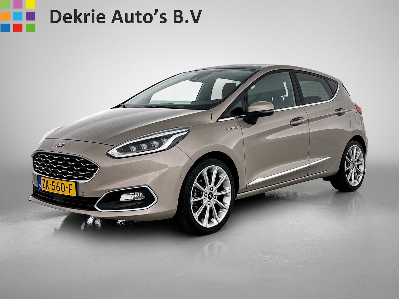 Ford Fiesta - 1.0 101PK Automaat Vignale 5drs / Panoramadak / Leder / Airco-ecc./ Pdc.+Camera / Stoel-St - AutoWereld.nl