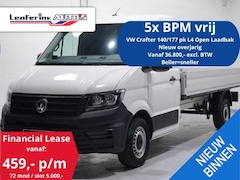 Volkswagen Crafter - 2.0 TDI 140 pk L4 Pick Up / Open Laadbak Airco Cruise Control, 3-Zits, LxBxH 430x203x40 cm