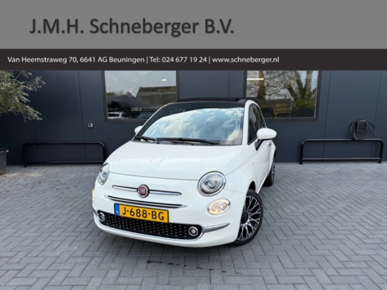 Fiat 500 C - 1.0 Hybrid Star / NAVI / Cruise / Leder / Parkeersensoren - AutoWereld.nl