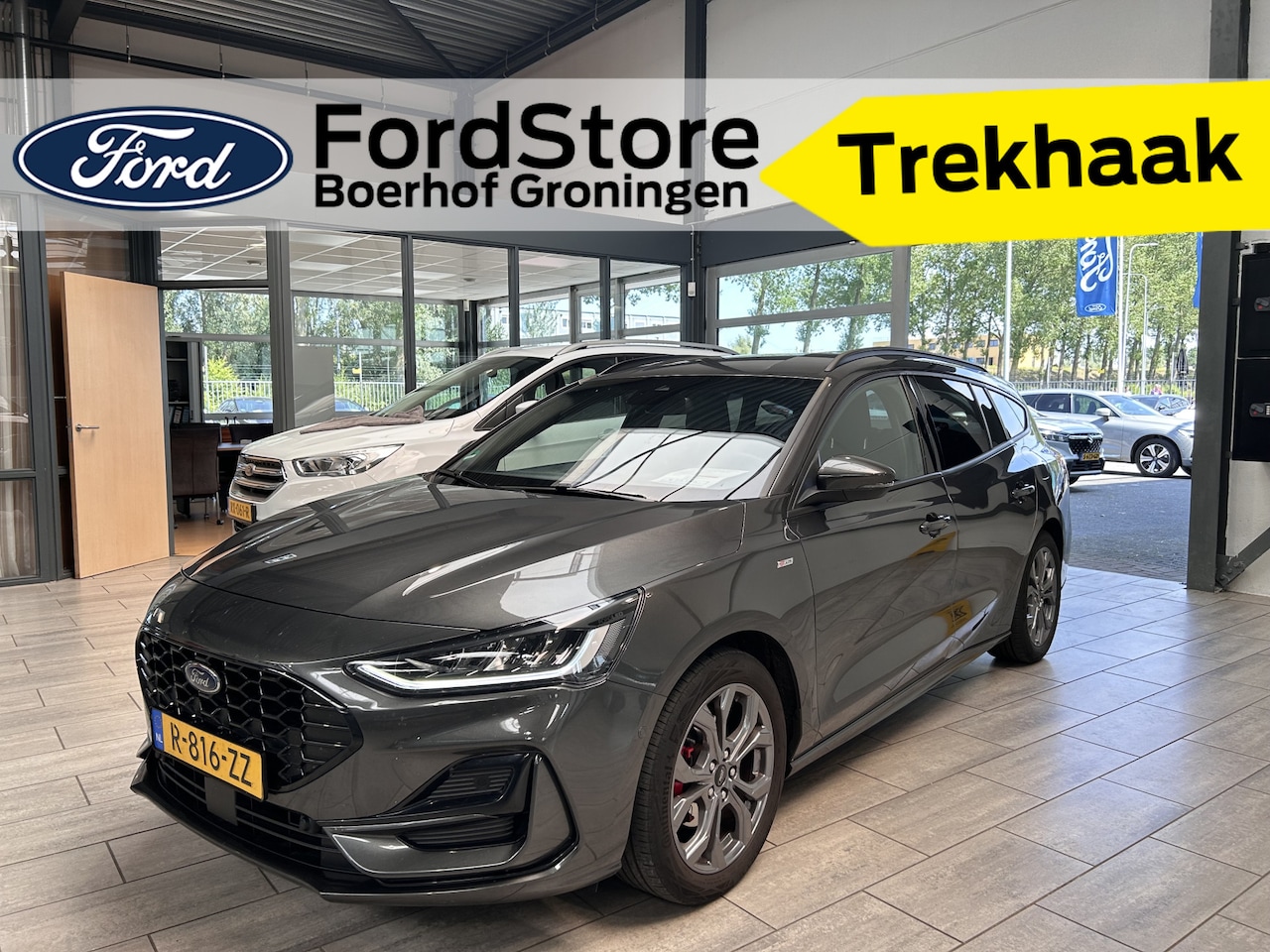 Ford Focus Wagon - EcoBoost Hybrid 125 pk ST Line | Trekhaak | Winter Pack | Camera | LED | 17" | 1e eig. | 1 - AutoWereld.nl