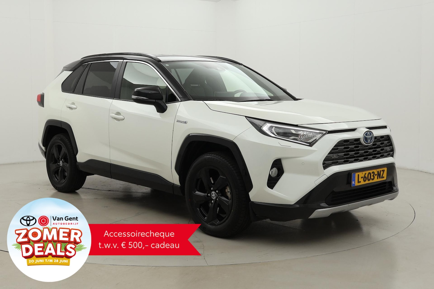 Toyota RAV4 - 2.5 Hybrid Bi-Tone | Stoel-/stuurverwarming | Keyless | Apple Carplay / Android Auto - AutoWereld.nl