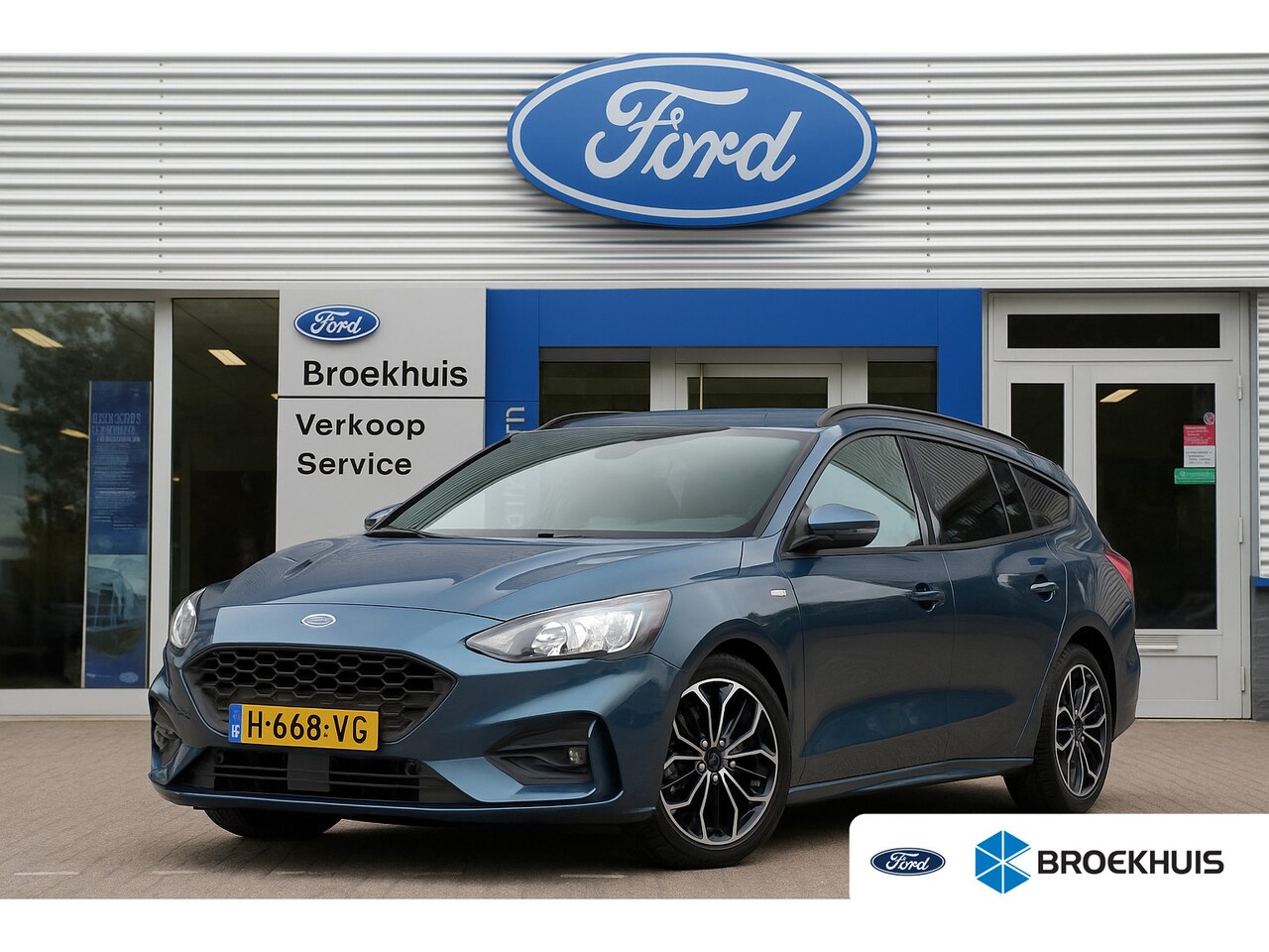 Ford Focus Wagon - 1.0EB 155PK ST-LINE | NL-AUTO! | 1 EIGENAAR! | TREKHAAK | WINTERPACK | FULL LED | DEALER O - AutoWereld.nl