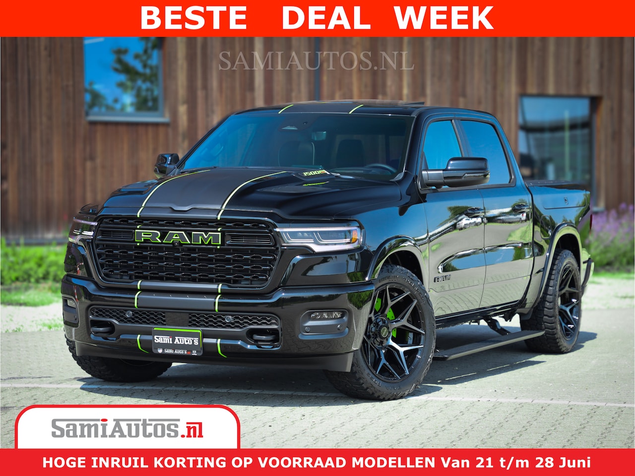 Dodge Ram 1500 - Limited Night H.O 540HP 706Nm | Massage + Full Option | De Meest Luxe en Volle Pick-Up in - AutoWereld.nl