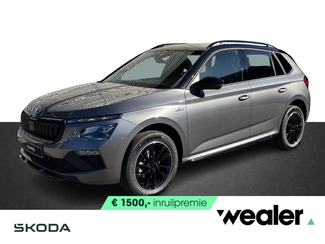 Skoda Kamiq - Monte Carlo 1.0 TSI 115 PK SUV 6 versn. Hand | Panorama dak | LED matrix | 17" lichtmetale - AutoWereld.nl
