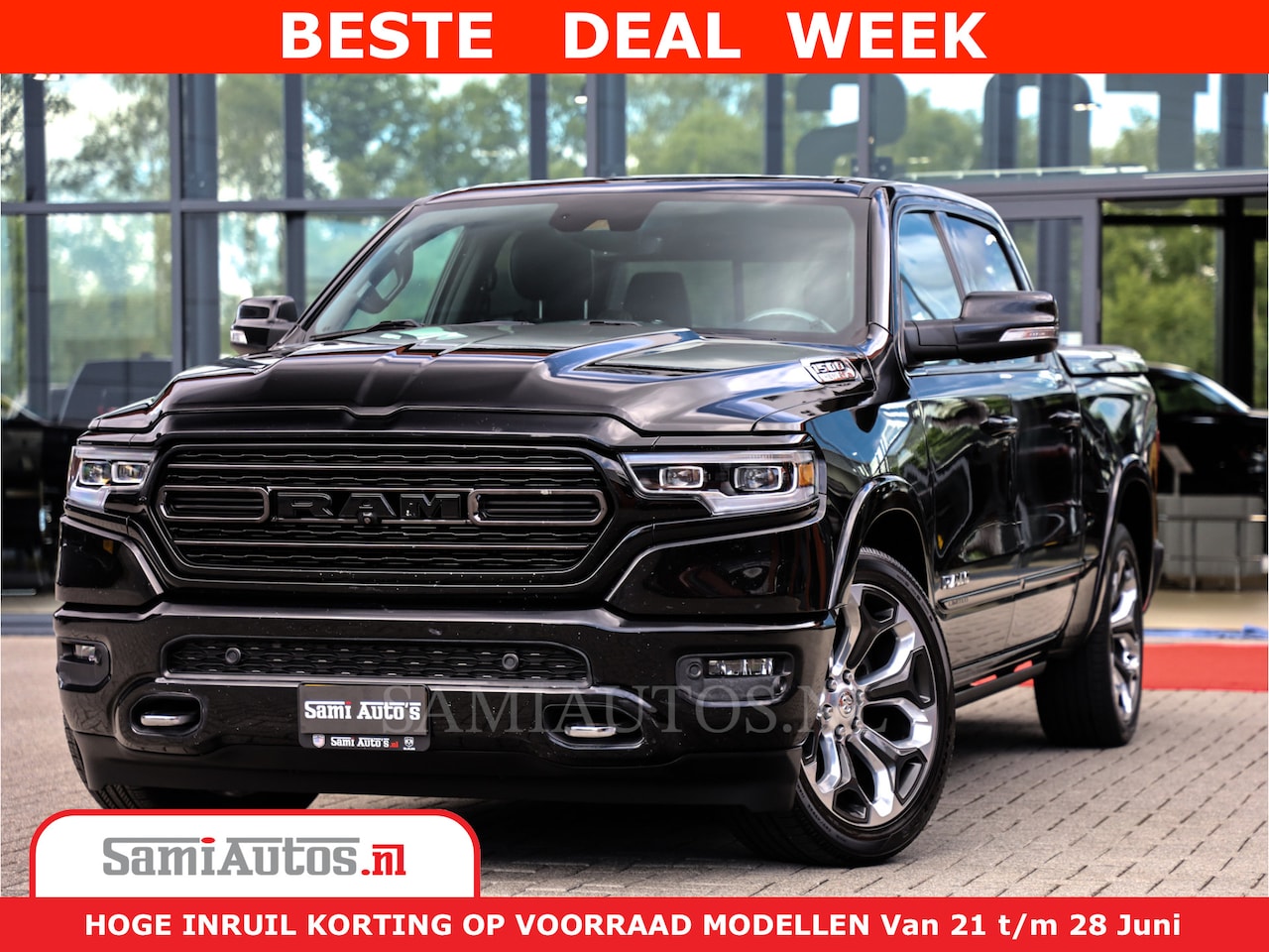 Dodge Ram 1500 - Limited 5.7 V8 4X4 Hemi | Meest volle Hemi limited uitvoering | Mwk | 3500KG | Comfortabel - AutoWereld.nl