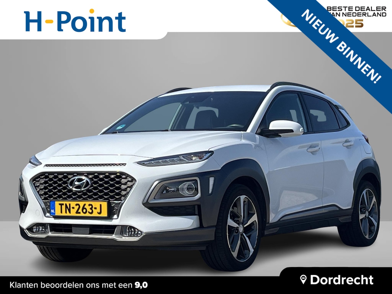 Hyundai Kona - 1.6 T-GDI 177PK Premium | 4 wielaandrijving | 18'' Bi-Color LMV | Lederen bekleding | Ster - AutoWereld.nl
